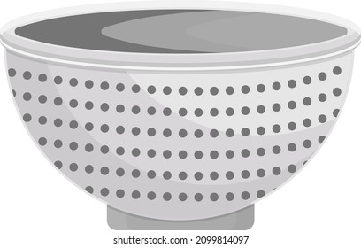 Colander, Illustration, Vector On A White Background.