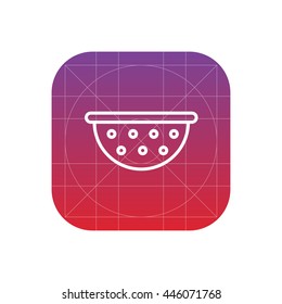 colander line icon