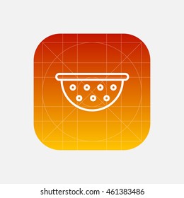 colander line icon