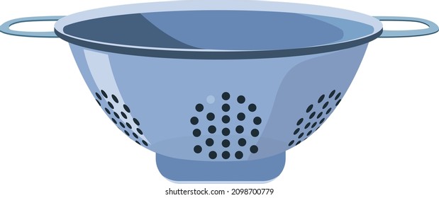 Cubierta de colador, ilustración, vector sobre un fondo blanco.
