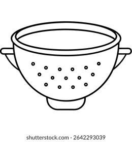 Colander Strainer Vetor gráfico para projetos de cozinha e culinária 