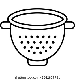 Colander Strainer Vetor gráfico para projetos de cozinha e culinária 
