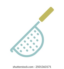 Colander vector icon. Kitchen appliance. Graph symbol for cooking web site design, logo, app, UI