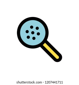 colander,food and beverage set 1/48, editable outline icon