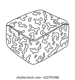 Colby gack.Different kinds of cheese single icon in black style vector symbol stock illustration web.