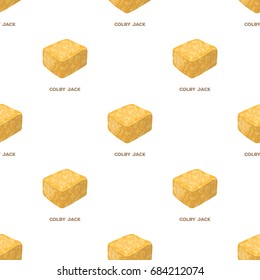 Colby gack.Different kinds of cheese single icon in cartoon style vector symbol stock illustration web.