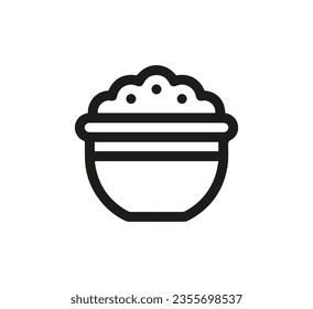 Colcannon icon vector. Linear style sign for mobile concept and web design. Colcannon symbol illustration. Pixel vector graphics - Vector.