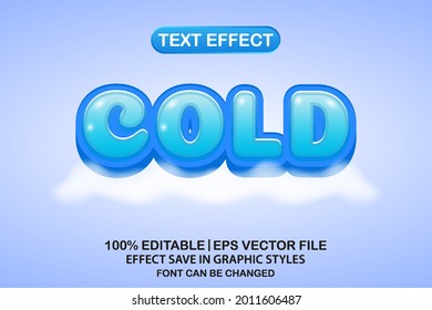 Cold 3d Editable Text Effect