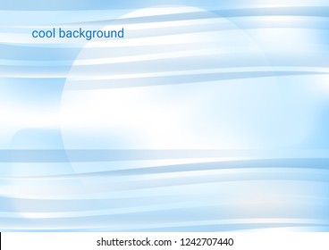 cold abstract background with stripes and sphere