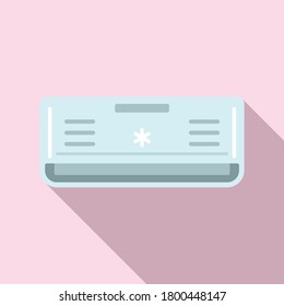 Kaltklimagersymbol. Flache Illustration von Kaltluft-Klimaanlage, Vektorsymbol für Webdesign