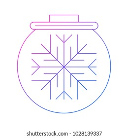 Cold Ball vector icon