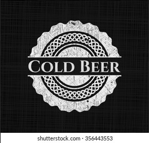 Cold Beer chalk emblem