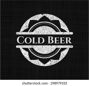 Cold Beer chalkboard emblem