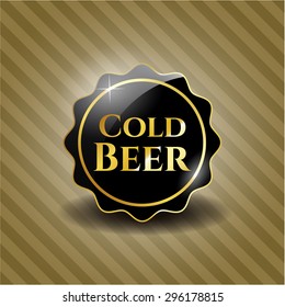 Cold Beer dark badge