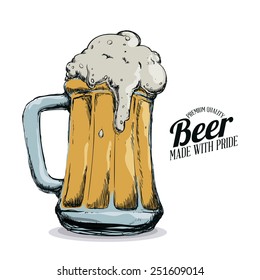 cold beer design, vector illustration eps10 graphic 