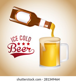 cold beer design, vector illustration eps10 graphic 