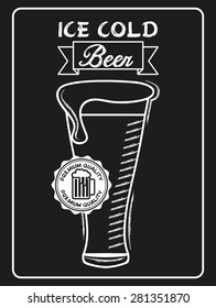 cold beer design, vector illustration eps10 graphic 