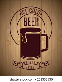 cold beer design, vector illustration eps10 graphic 