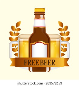 cold beer design, vector illustration eps10 graphic 