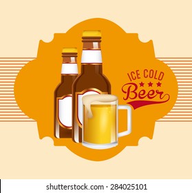 cold beer design, vector illustration eps10 graphic 