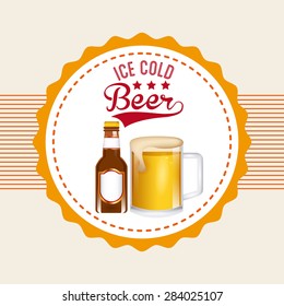 cold beer design, vector illustration eps10 graphic 