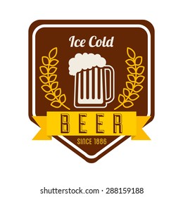 cold beer design, vector illustration eps10 graphic 