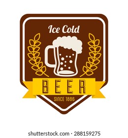 cold beer design, vector illustration eps10 graphic 