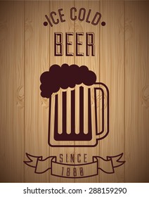 cold beer design, vector illustration eps10 graphic 