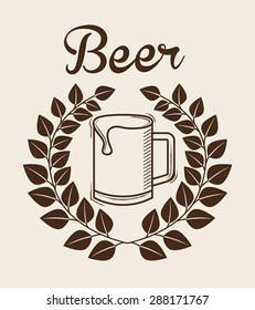 cold beer design, vector illustration eps10 graphic 