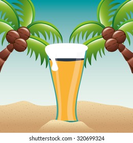 cold beer design, vector illustration eps10 graphic 