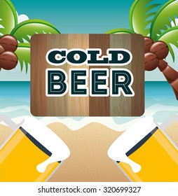 cold beer design, vector illustration eps10 graphic 
