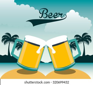 cold beer design, vector illustration eps10 graphic 