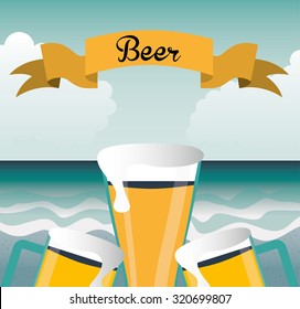 cold beer design, vector illustration eps10 graphic 