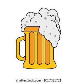 Cold beer glass cup