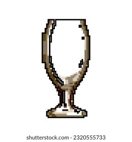Retro-Vektorgrafik von Kaltbierglas-Spiel. ein bisschen kaltes Bierglas. alte Vintage-Illustration