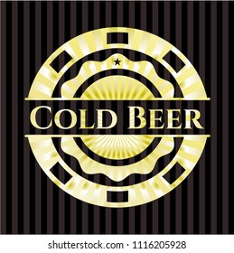 Cold Beer gold emblem