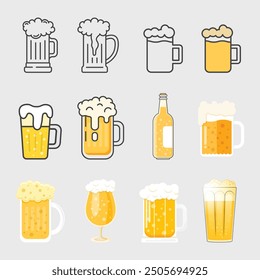 Icono de cerveza fría en estilo plano. Ilustración vectorial de bebida alcohólica sobre fondo aislado. Concepto de negocio de la muestra de la botella de alcohol.