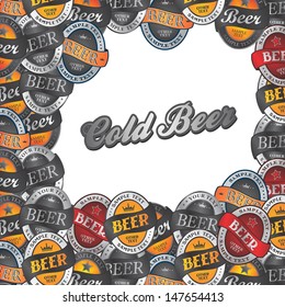 cold beer label background