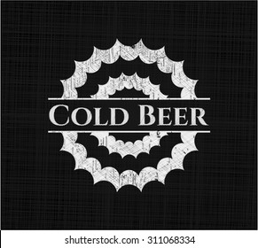 Cold Beer on chalkboard