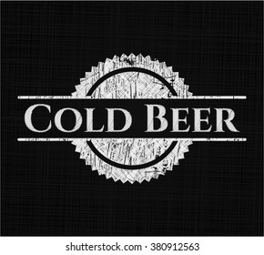 Cold Beer on chalkboard