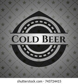 Cold Beer retro style black emblem