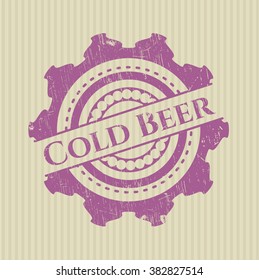 Sello de goma de la cerveza fría