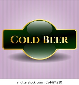 Cold Beer shiny badge