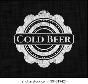 Cold Beer written on a chalkboard