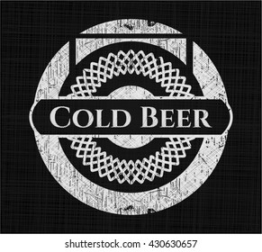 Cold Beer written on a chalkboard