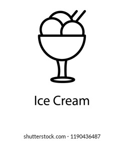 Cold beverage for refreshment is ice cream 