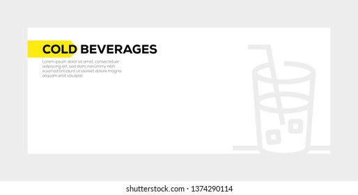 COLD BEVERAGES BANNER CONCEPT