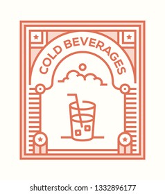 COLD BEVERAGES ICON CONCEPT