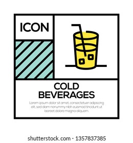 COLD BEVERAGES ICON CONCEPT