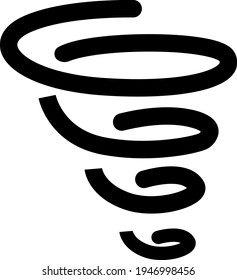 Cold blizzard, illustration, vector on a white background